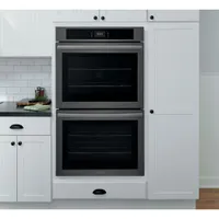 Frigidaire 30" 10.6 Cu. Ft. Double Self-Clean Electric Wall Oven (FCWD3027AD) - Black Stainless