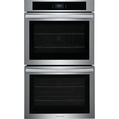 Frigidaire 30" 10.6 Cu. Ft. Double Self-Clean Electric Wall Oven (FCWD3027AS) - Stainless