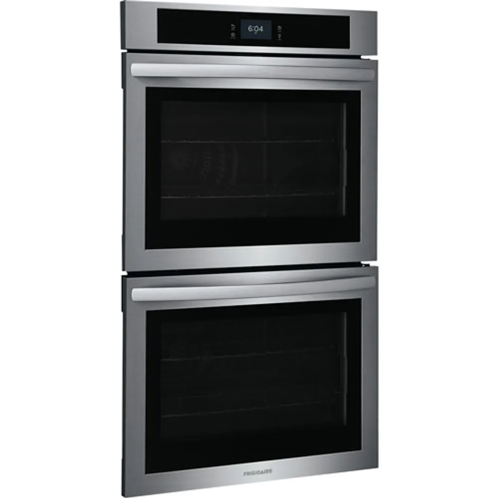 Frigidaire 30" 10.6 Cu. Ft. Double Self-Clean Electric Wall Oven (FCWD3027AS) - Stainless