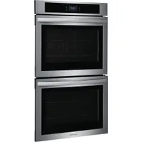 Frigidaire 30" 10.6 Cu. Ft. Double Self-Clean Electric Wall Oven (FCWD3027AS) - Stainless