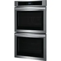 Frigidaire 30" 10.6 Cu. Ft. Double Self-Clean Electric Wall Oven (FCWD3027AS) - Stainless