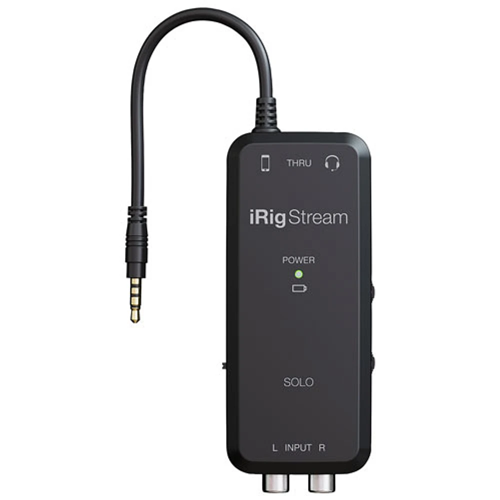 Interface audio de diffusion en continu Solo d'iRig Stream