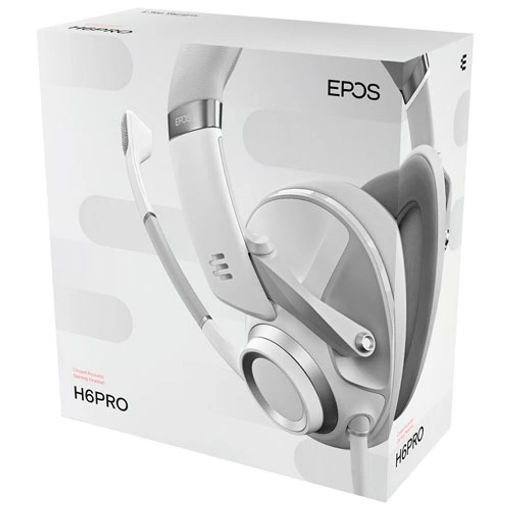 Casque de jeu acoustique fermé H6PRO d'EPOS - Blanc