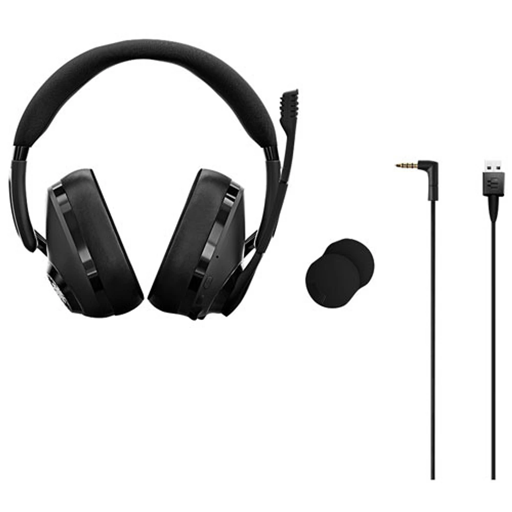 Casque de jeu hybride avec fil/Bluetooth H3 d'EPOS - Noir