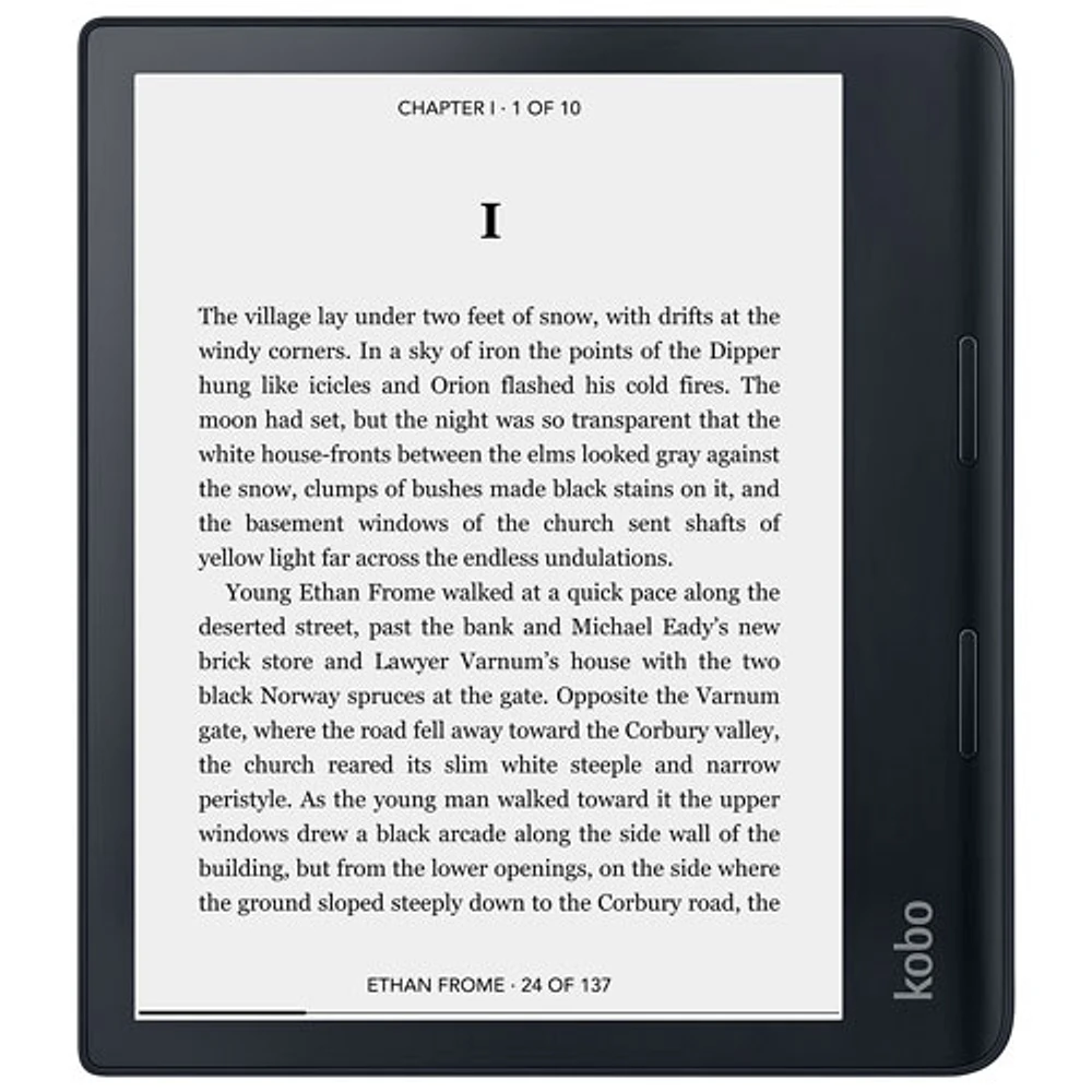 Liseuse numérique à écran tactile de 8 po Sage HD de Kobo (N778-KU-BK-K-EP) - Noir