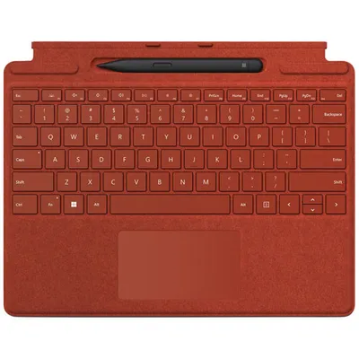 Microsoft Surface Pro Signature Keyboard with Slim Pen 2 - Poppy Red