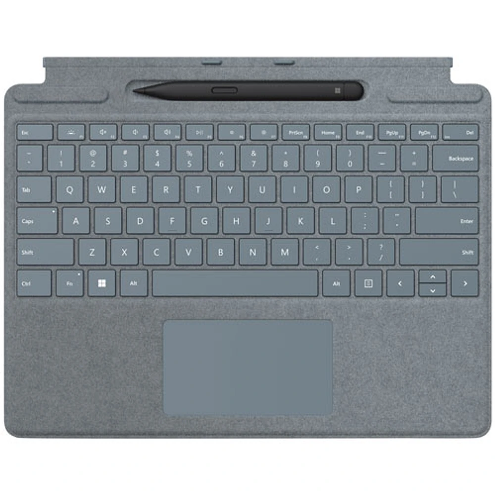 Clavier Signature pour Surface Pro de Microsoft avec stylet Mince 2 - Bleu glacier