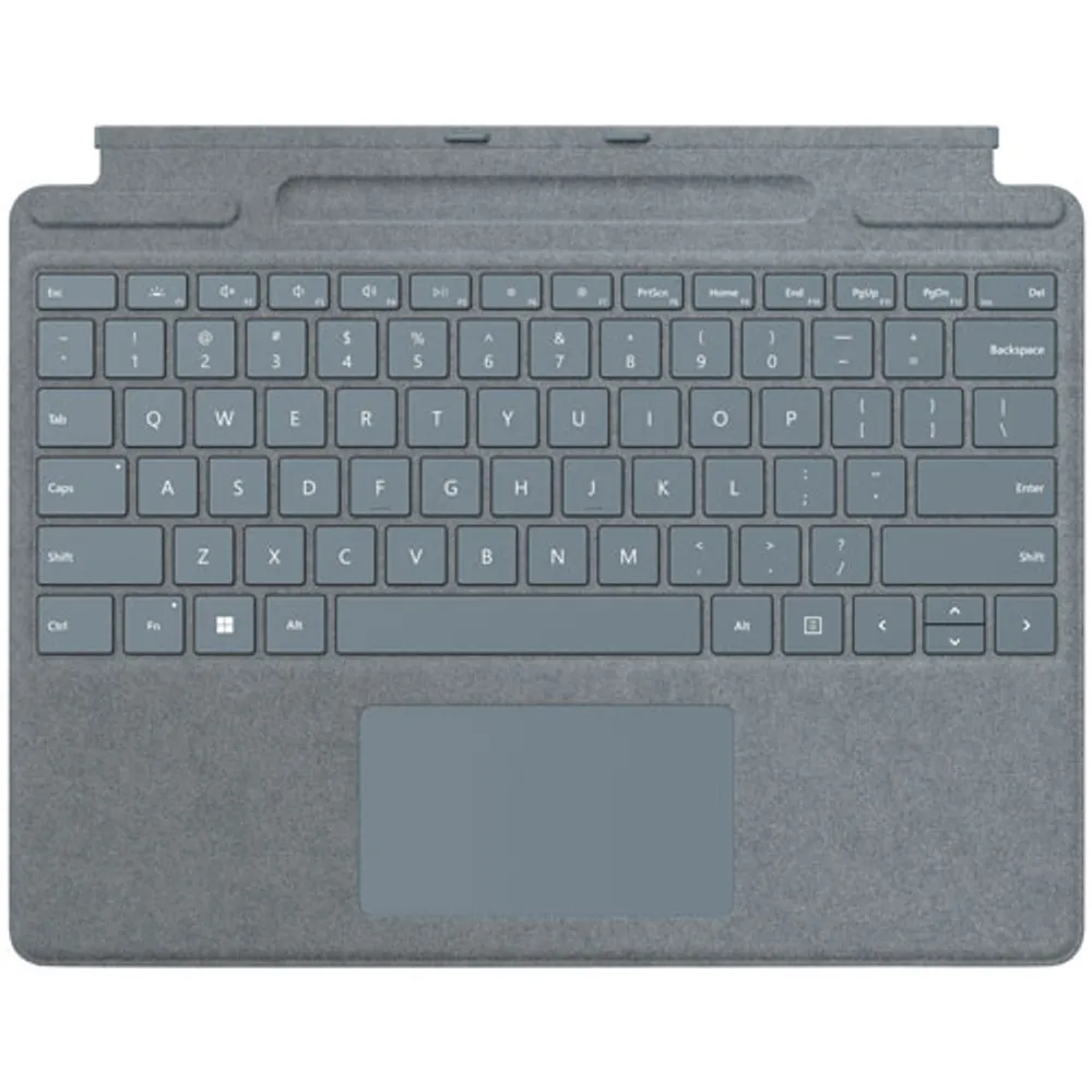 Clavier Signature pour Surface Pro de Microsoft avec stylet Mince 2 - Bleu glacier