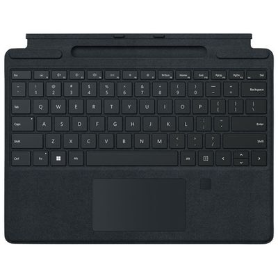 Microsoft Surface Pro Signature Keyboard with Fingerprint Reader - Black
