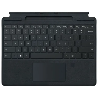 Microsoft Surface Pro Signature Keyboard with Fingerprint Reader - Black