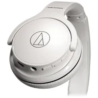 Audio Technica ATH-S220BT On-Ear Sound Isolating Bluetooth Headphones - White