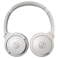 Casque d'écoute à isolation sonore Bluetooth ATH-S220BT d'Audio Technica - Blanc