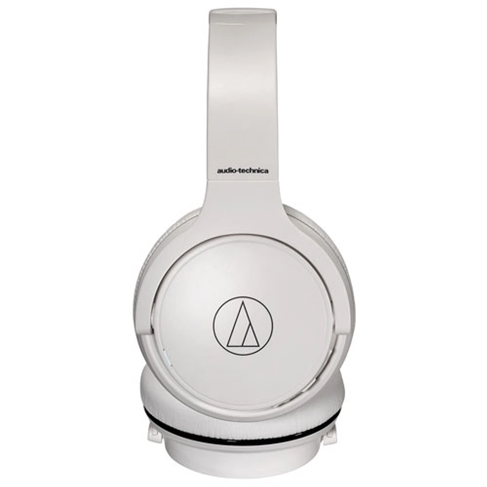 Casque d'écoute à isolation sonore Bluetooth ATH-S220BT d'Audio Technica - Blanc