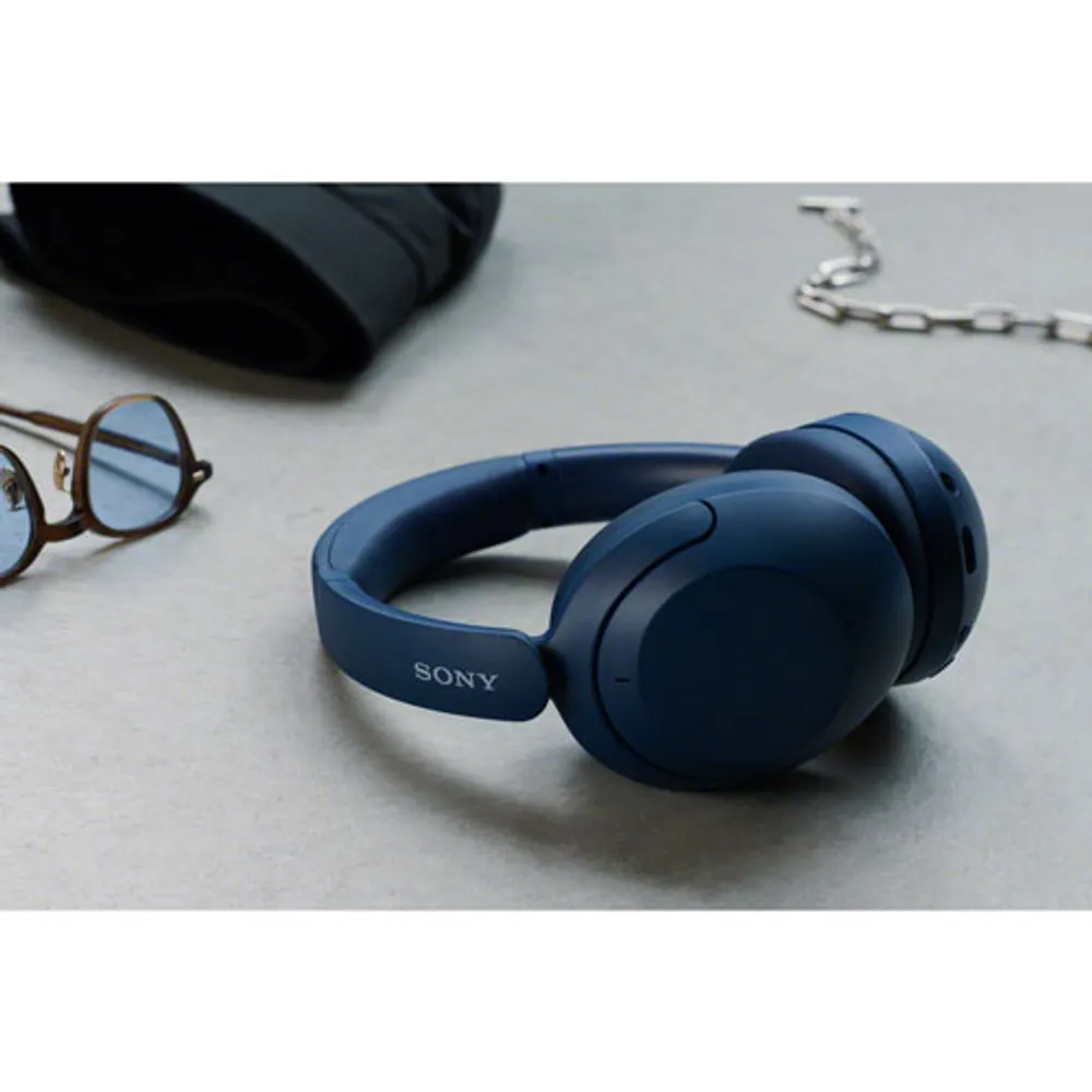 Sony WH-XB910N Over-Ear Noise Cancelling Bluetooth Headphones - Blue