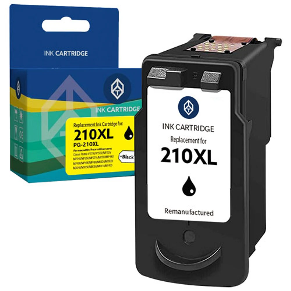 Cartouche d'encre noire de TToner compatible avec Canon (TT-210XL-BK)