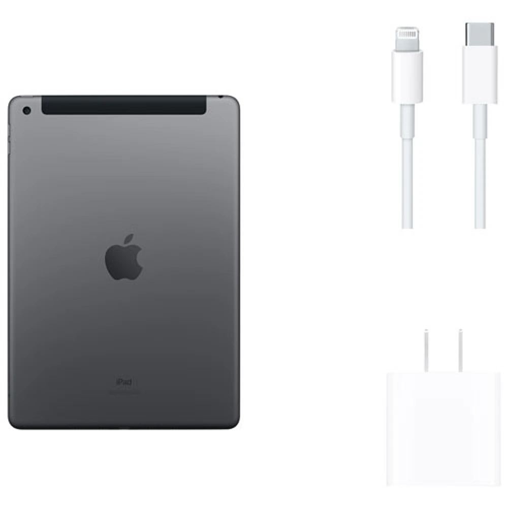 Fido Apple iPad 10.2" 64GB with Wi-Fi & 4G LTE (9th Generation) - Space Grey