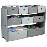 Humble Crew Fabric 9-Bin Kids Toy Organizer - Grey