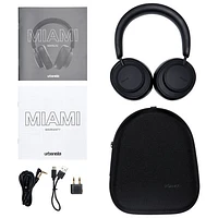 Urbanista Miami Over-Ear Noise Cancelling Bluetooth Headphones - Midnight Black