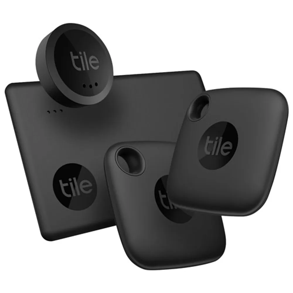 Tile Mate, Slim & Sticker (2021) Bluetooth Item Tracker Essential Pack - Set of 4