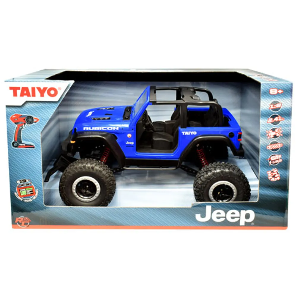 TAIYO YUDEN + Taiyo Jeep Wrangler Rubicon 4WD 1/8 Scale RC Vehicle  (080011B) - Blue - Only at Best Buy | Scarborough Town Centre
