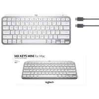 Logitech MX Keys Mini Bluetooth Backlit Ergonomic Keyboard for Mac - Pale Grey