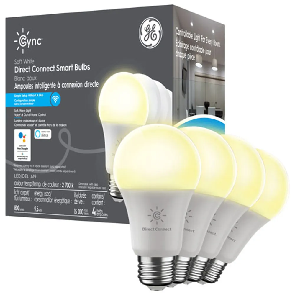 GE Cync A19 Smart LED Light Bulb - Soft White