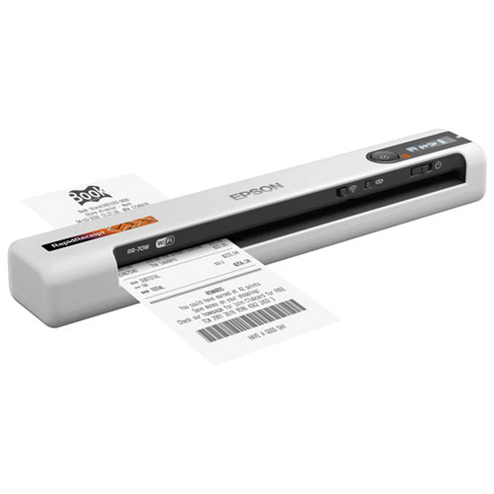 Numériseur de reçus et documents sans fil RapidReceipt RR-70W d'Epson