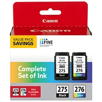 Canon Black/Colour Ink (PG-275XL/CL-276) - 2 Pack