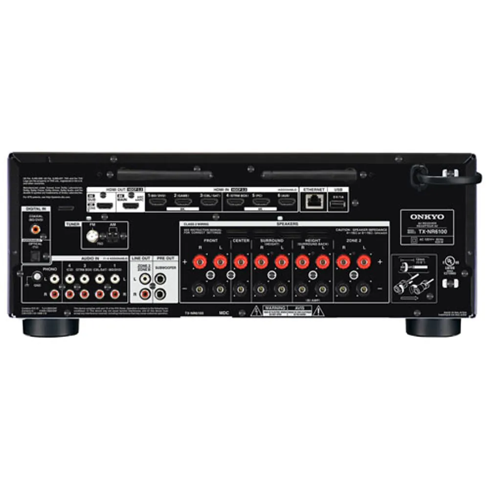 Onkyo TX-NR6100 7.2 Channel 8K Ultra HD Network AV Receiver