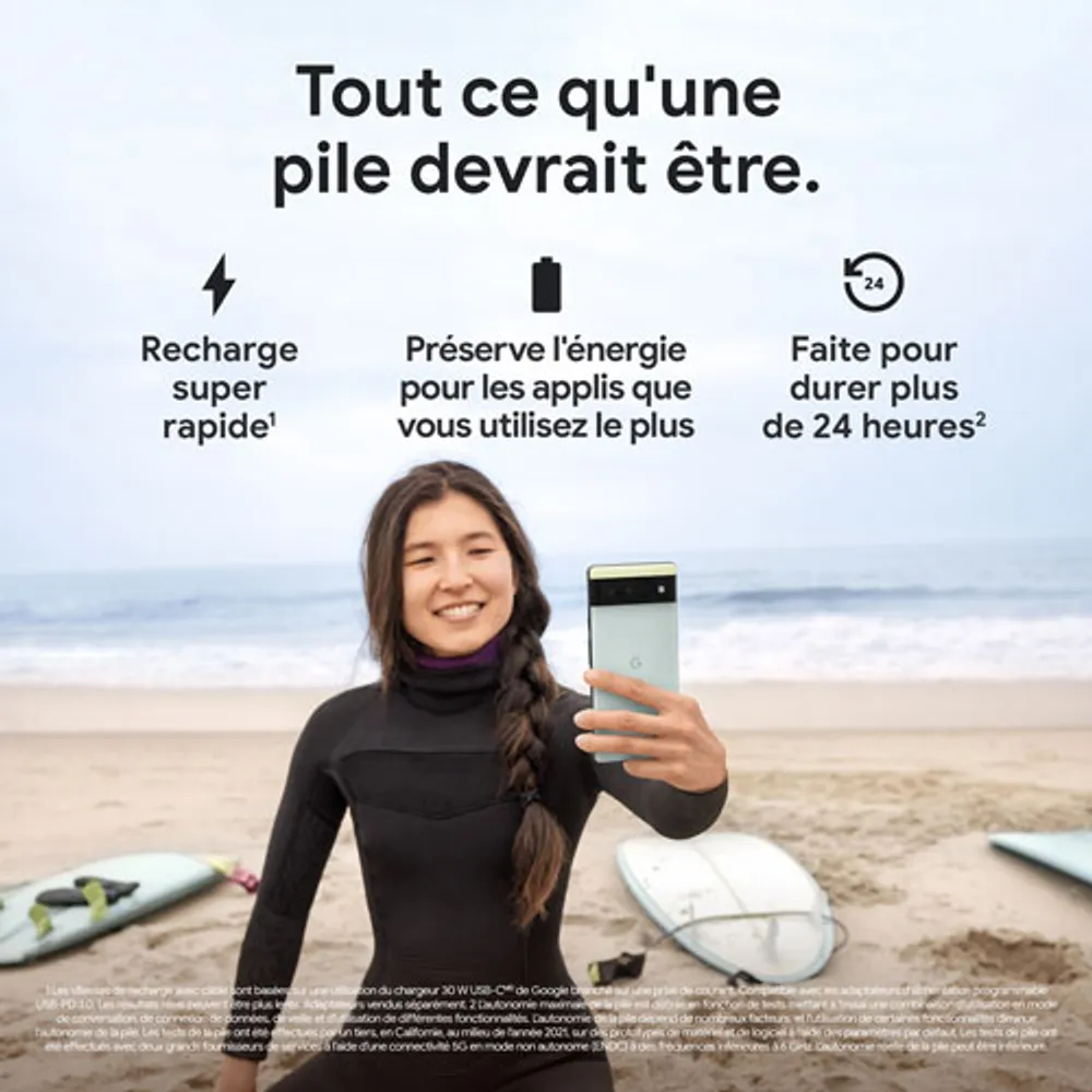 Pixel 6 de 128 Go de Google - Noir orageux - Déverrouillé