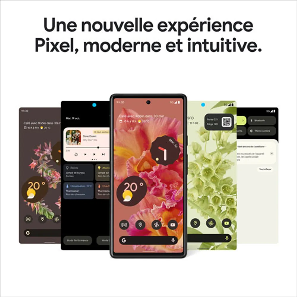 Pixel 6 de 128 Go de Google - Noir orageux - Déverrouillé