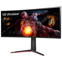 LG UltraGear 34" 1440p WQHD 144Hz 1ms GTG Curved IPS LED G-Sync Gaming Monitor (34GP950G-B) - Black