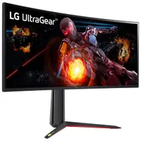 LG UltraGear 34" 1440p WQHD 144Hz 1ms GTG Curved IPS LED G-Sync Gaming Monitor (34GP950G-B) - Black