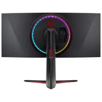 LG UltraGear 34" 1440p WQHD 144Hz 1ms GTG Curved IPS LED G-Sync Gaming Monitor (34GP950G-B) - Black