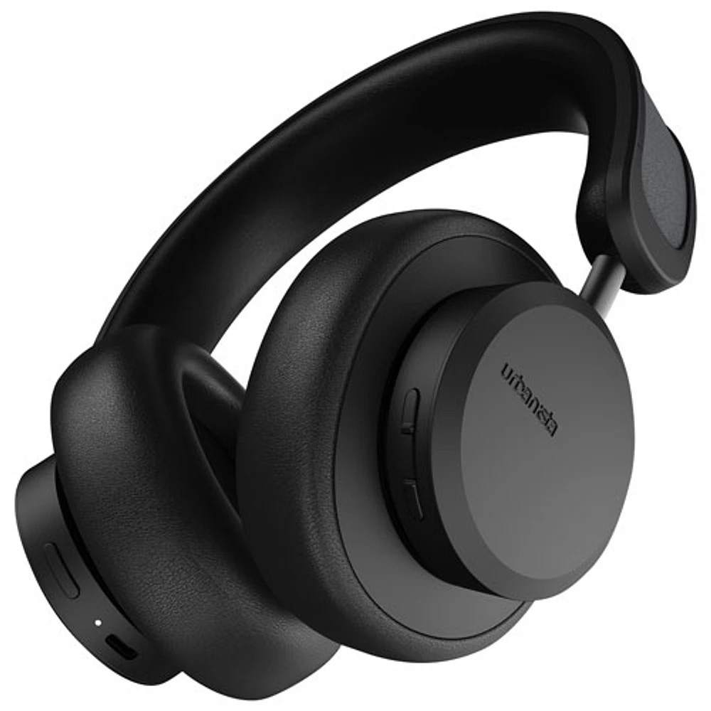 Urbanista Los Angeles Solar-Powered Over-Ear Noise Cancelling Bluetooth Headphones - Midnight Black