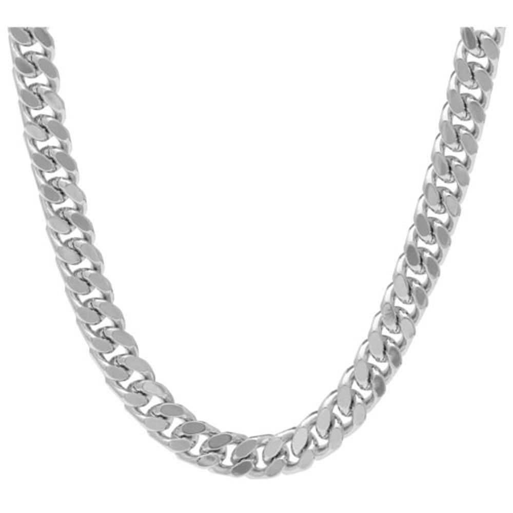 Bronzoro Diamond-Cut Curb Link Bracelet in Palladium on Bronze