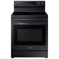 Samsung 30" True Convection Electric Air Fry Range (NE63A6711SG) - Black - Open Box - Scratch & Dent