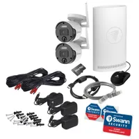 Swann Wireless NVR Security System with 2 Bullet 1080p FHD Cameras - White