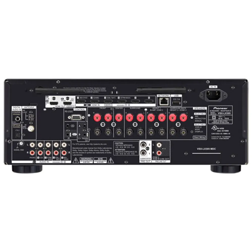 Pioneer Elite VSX-LX305 9.2 Channel 8K Ultra HD Network AV Receiver