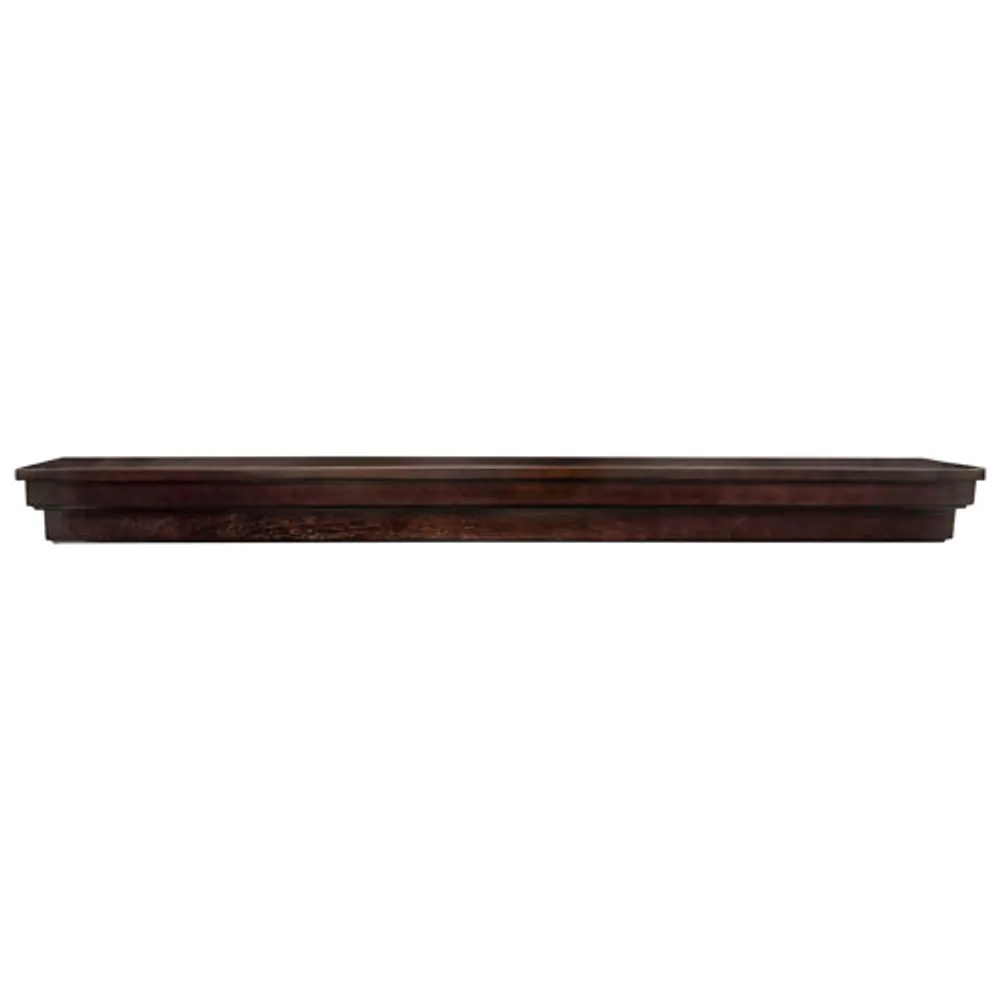 Elements Roman 45" Wood Veneer Mantel / Wall Shelf - Espresso