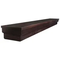 Elements Roman 45" Wood Veneer Mantel / Wall Shelf - Espresso