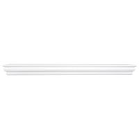 Elements Montego 45" Wood Veneer Mantel / Wall Shelf - White