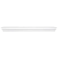 Elements Montego 45" Wood Veneer Mantel / Wall Shelf - White