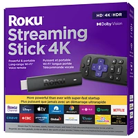 Lecteur multimédia Roku Streaming Stick 4K avec télécommande