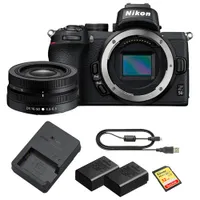 Nikon Z 50 Mirrorless Camera with 16mm-50mm Lens Kit, Extra Battery & SD Card - Only at Best Buy