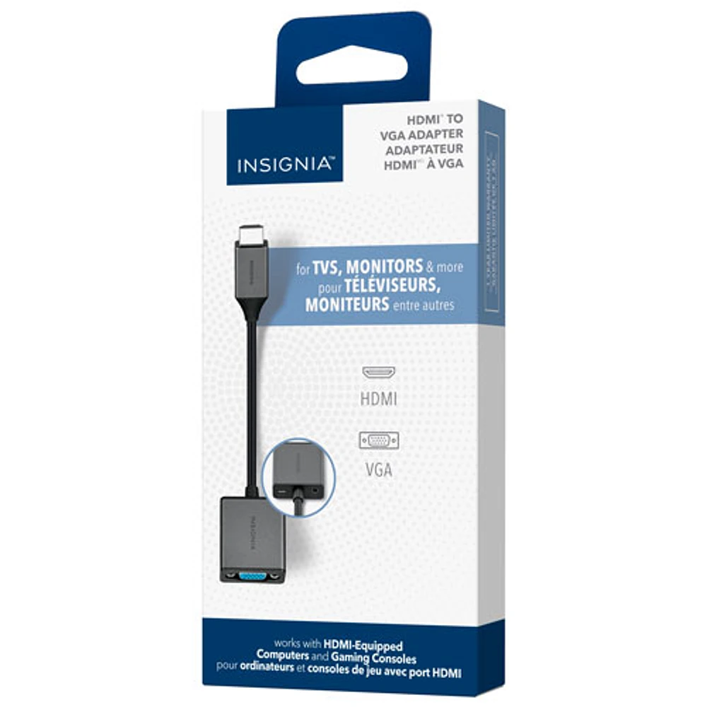 Adaptateur HDMI à VGA d'Insignia - Noir
