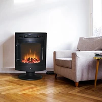 Paramount Mistral Electric Fireplace - 5000 BTU - Black