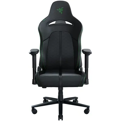 Razer Enki X Ergonomic High-Back Faux Leather Gaming Chair - Black/Green
