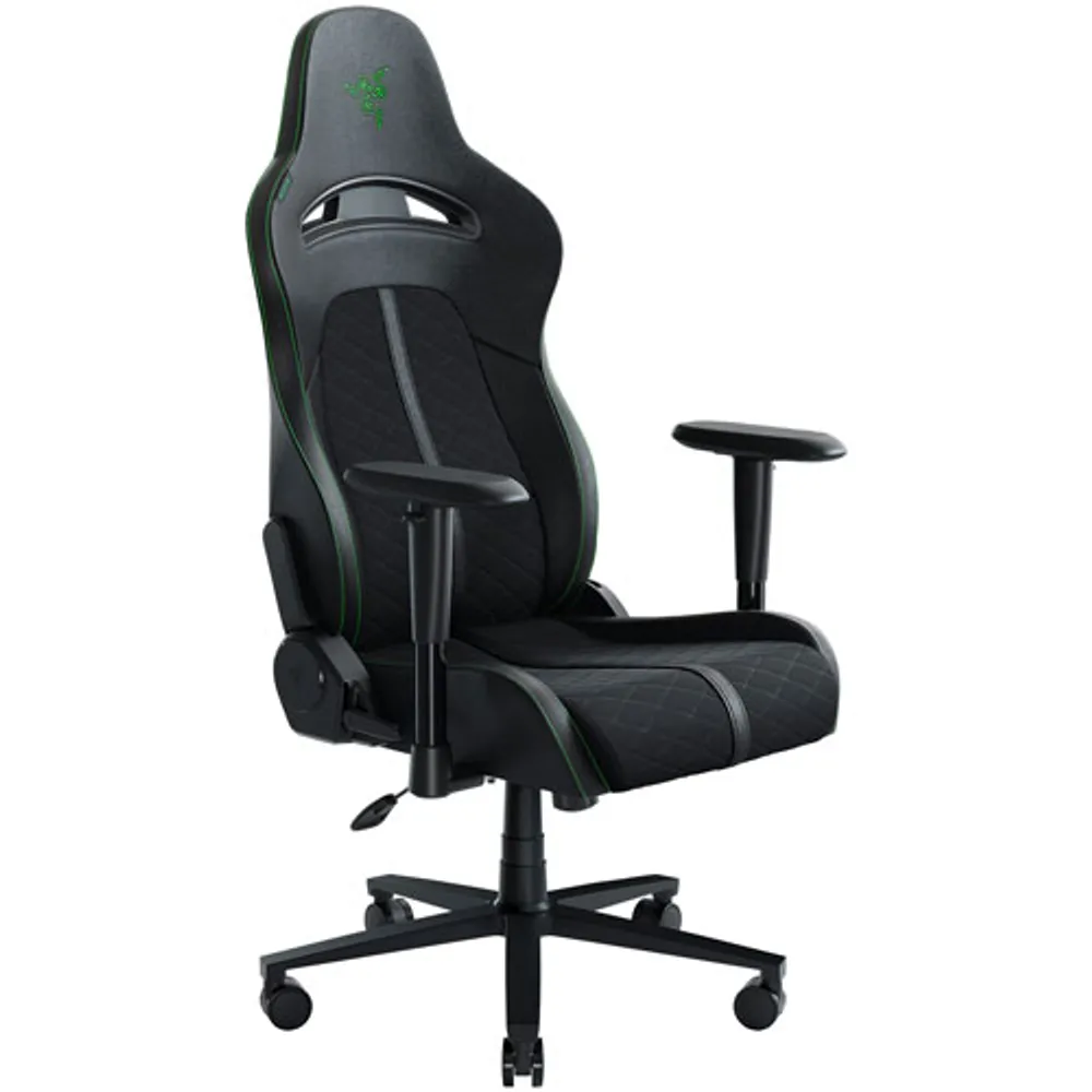 Razer Enki X Ergonomic High-Back Faux Leather Gaming Chair - Black/Green