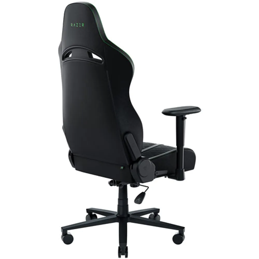 Razer Enki X Ergonomic High-Back Faux Leather Gaming Chair - Black/Green